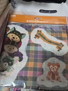 ダッフィー　シェリーメイ　ジェラトーニ　タオル　ハロウィン