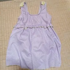 女の子用ワンピース水着 120cm 紫色