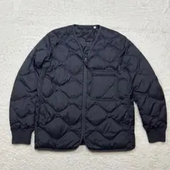 UNIQLOU✨リサイクルダウンジャケット✨キルティングダークグレーゆったり人気