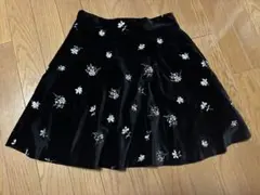 JILL STUART 黒刺繍ミニスカート S