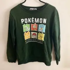 【140サイズ】 ポケットモンスター トレーナー 緑