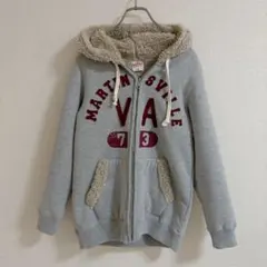 DISCUS ATHLETIC グレー フード付きパーカー M 温かい 冬服 雪