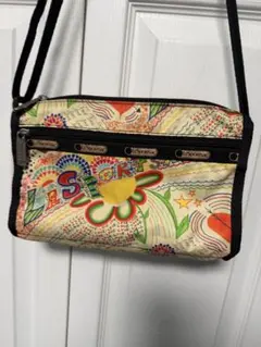LeSportsac Shoulder Bag Pop Art Pattern Colorful Crossbody Bag