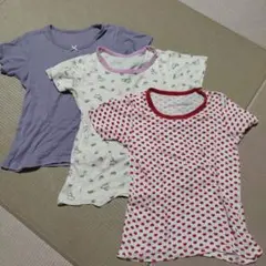 アンダーシャツ 3枚セット (紫・白・赤)