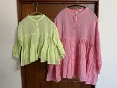 親子お揃いコットンシャツ