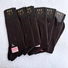 【新品6足】DAKS ダックスロンドン紳士ソックス 25-26 保温発熱 日本製