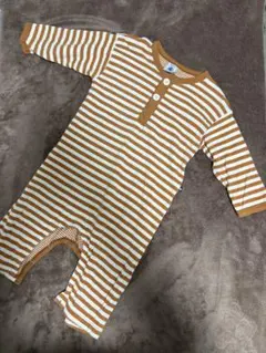 【値下げ】Petit Bateau チュビック長袖ロンパース カバーオール