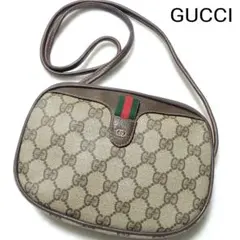 【極美品】GUCCI　ショルダーバッグ 肩掛け GGスプリーム シェリーライン