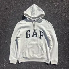 【定番】 GAP ロゴパーカー ホワイト Y2K XS 短丈