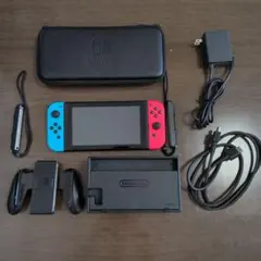 Nintendo Switch 本体 青/赤 Joy-Con付き ケース付き