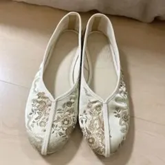 studioCLIP 刺繍 チャイナシューズ フラットシューズ Mサイズのサムネイル