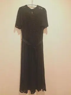 【未使用】ノートエシロンス/OLIKA 黒レース オールインワン フレアスリーブ