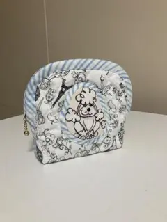 ロラライハリス／ラウンドポーチ／ハンドメイド