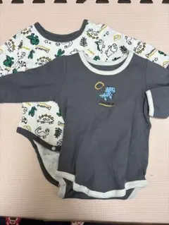 恐竜プリントロンパース 肌着