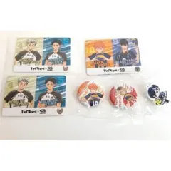 ▽ハイキュー くら寿司 ビッくらポン 缶バッジ めじるし カード1804