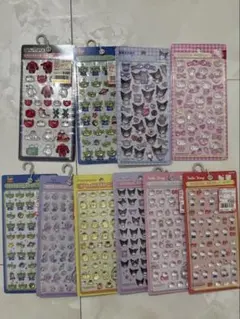 【国内正規品】【即日発送】ディズニー/サンリオボンボンドロップシール9種類セット