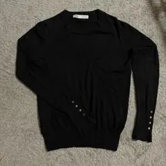 ZARA ブラック 長袖 ニット