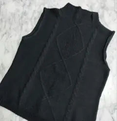 ハイネックベスト ニット