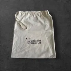 ポケモンデザインラボ 巾着袋 30×26cm ピカチュウ コットンバッグ 美品