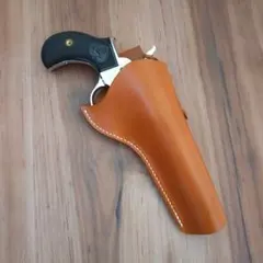 ハンドメイド品 コルト M1877 ライトニング対応革製ウエスタンホルスター