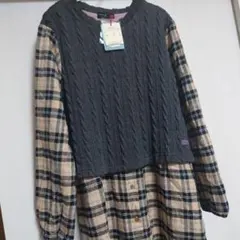 お値下げ✨新品タグ付き★ズッパディズッカ 長袖ドッキングワンピース150