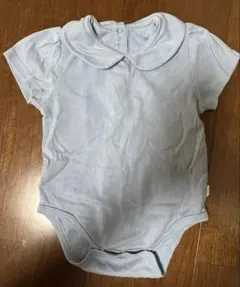 ライトブルー コットンロンパース 70-80cm