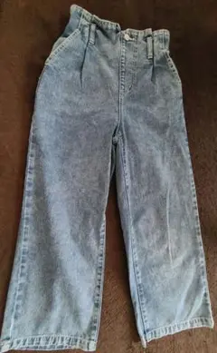 ライトブルーデニムパンツ ハイウエスト