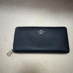 COACH 長財布 ラウンドファスナー ブラック