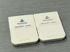 SONY プレイステーション メモリーカード白 ホワイト 2個セット