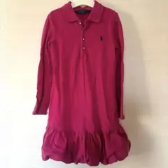 POLO ラルフローレン ピンク ワンピース 長袖 フリルのサムネイル