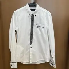 TAKAYQ スリムフィット ホワイトシャツ M