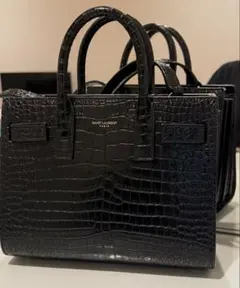 クロコ ハンドバッグ