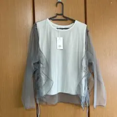 【値下げ】新品タグ付き　LEPSIM シフォン重ねカットソー