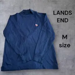 ランズエイド　Lands' End ハイネック 長袖　ワンポイントMサイズ