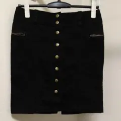 タイトスカート デニムスカート 　黒のサムネイル