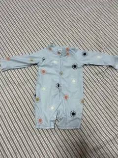 水色 太陽柄 ラッシュガード 6-12ヶ月