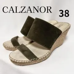 【未使用級】CALZANORカルザノールエスパドリーユサンダル38スペイン製のサムネイル