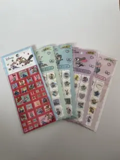 ズートピア タイルシール おはじきシール 5枚セット ディズニー　ニックジュディ