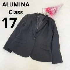 アルミナクラス 大きいサイズ テーラードジャケット ストライプ柄 ブラック 17