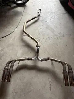 SXE10 ワンオフ　中間、リアストレートマフラー斜め切り　斜め跳ね上げ SXE10 ワンオフ 中間、リアストレートマフラー斜め切り 斜め跳ね