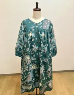ジャワ更紗 手描きバティック ロングワンピース - メルカリ