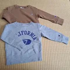 Champion トレーナー 2点セット ブラウン グレー