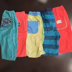 140 ハーフパンツ 5点セット