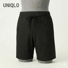 ユニクロ　ウルトラストレッチアクティブエアリーショートパンツ ブラック L