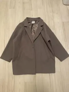 ローリーズファーム　ユルジャケットコート　ブラウン