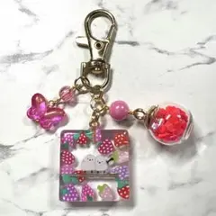 K-10113 じゃれ猫チャーム(マーメイドにゃんこ お花 海) - メルカリ