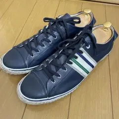 美品 カステルバジャック スニーカー レザー 24.5cm 黒 白 レディース 