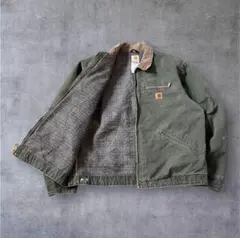 竹*様 【名作】Carhartt デトロイトジャケットカーハートモスグリーン