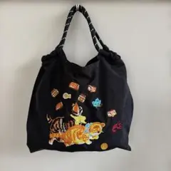 猫刺繍　2way バッグ　お値下げしました。