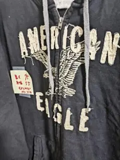 AMERICAN EAGLE ブラックパーカー XXL